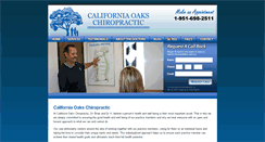 Desktop Screenshot of californiaoakschiropractic.com