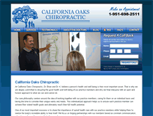 Tablet Screenshot of californiaoakschiropractic.com